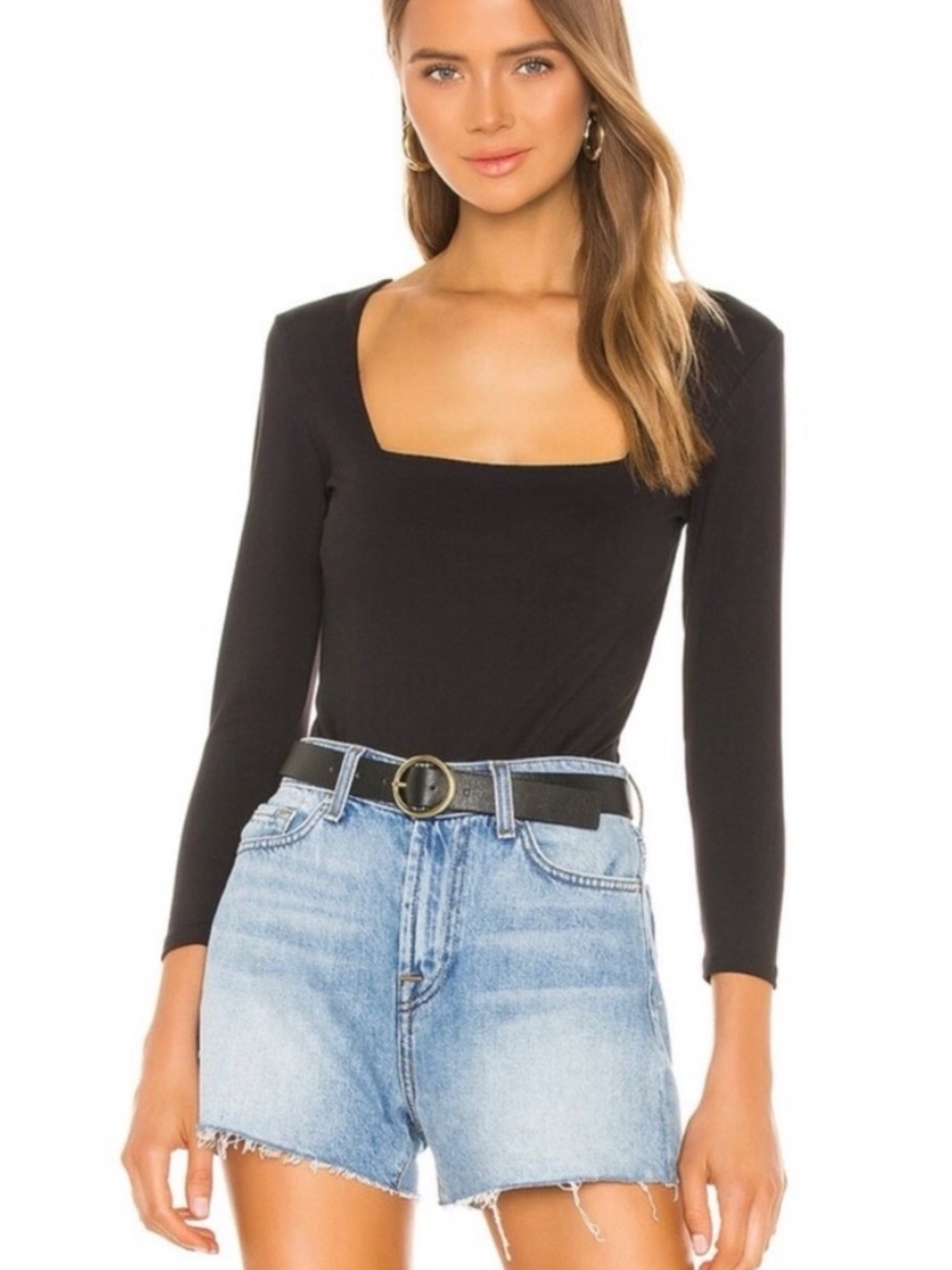 Free People Truth Or Square Black Bodysuit - Small - Picture 3 of 8